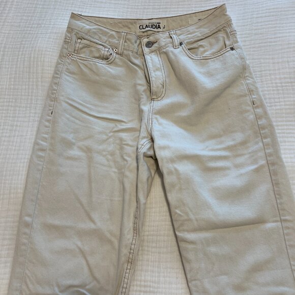 Dynamite Claudia Jeans Cream Size 27 - Picture 4 of 5